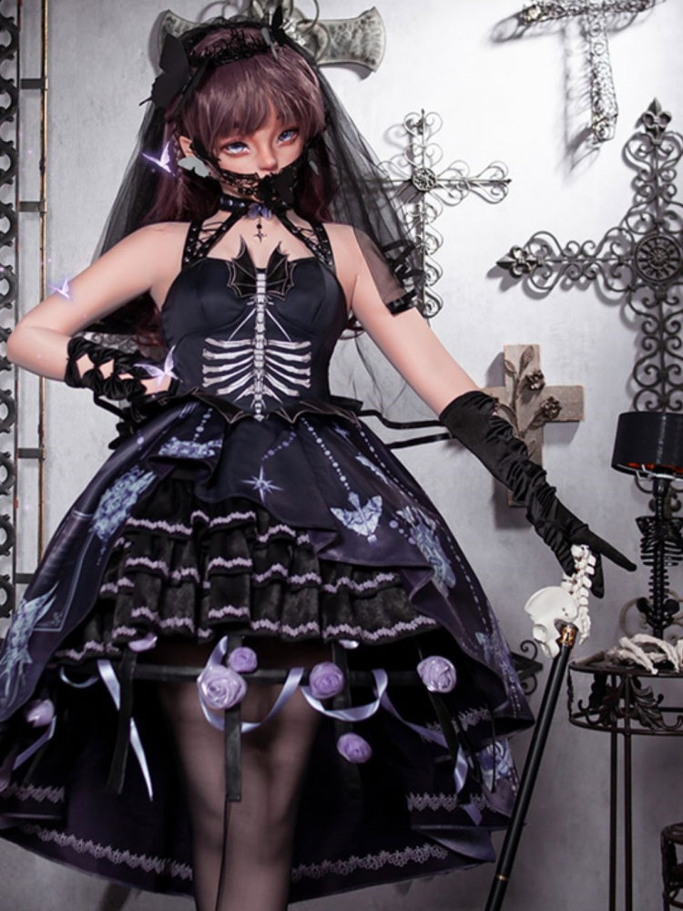 Witch Style Dark Gothic Dress CHE0034