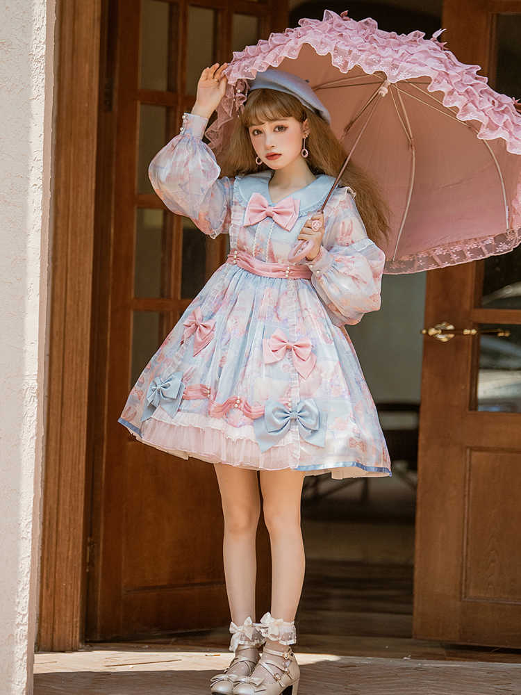 Sakura Candy Short Sleeve Sweet Doll Girl Dress YOU0131