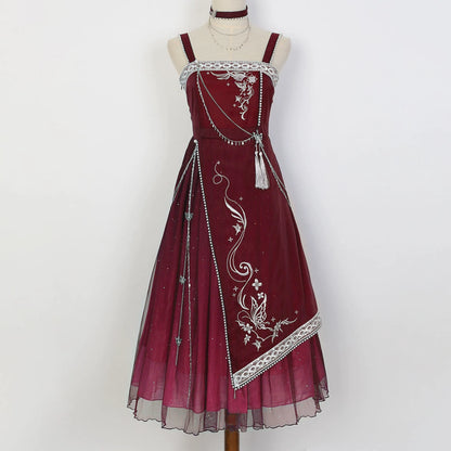 Navy or Wine Red Elegant China Dress YOU0074