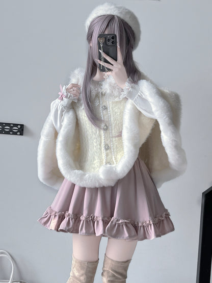 Fluffy Fur Winter Cape KAN0002