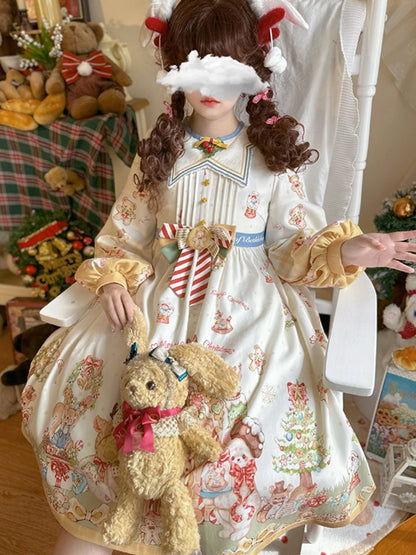 Christmas style Star Collar Lolita Dress CHE0031