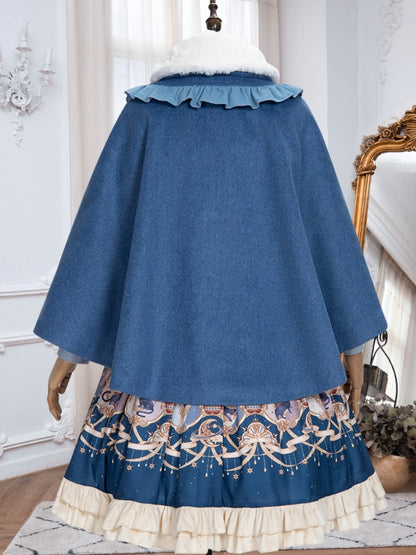 Bear Pattern Light Blue Lolita Two-piece set CHE0013