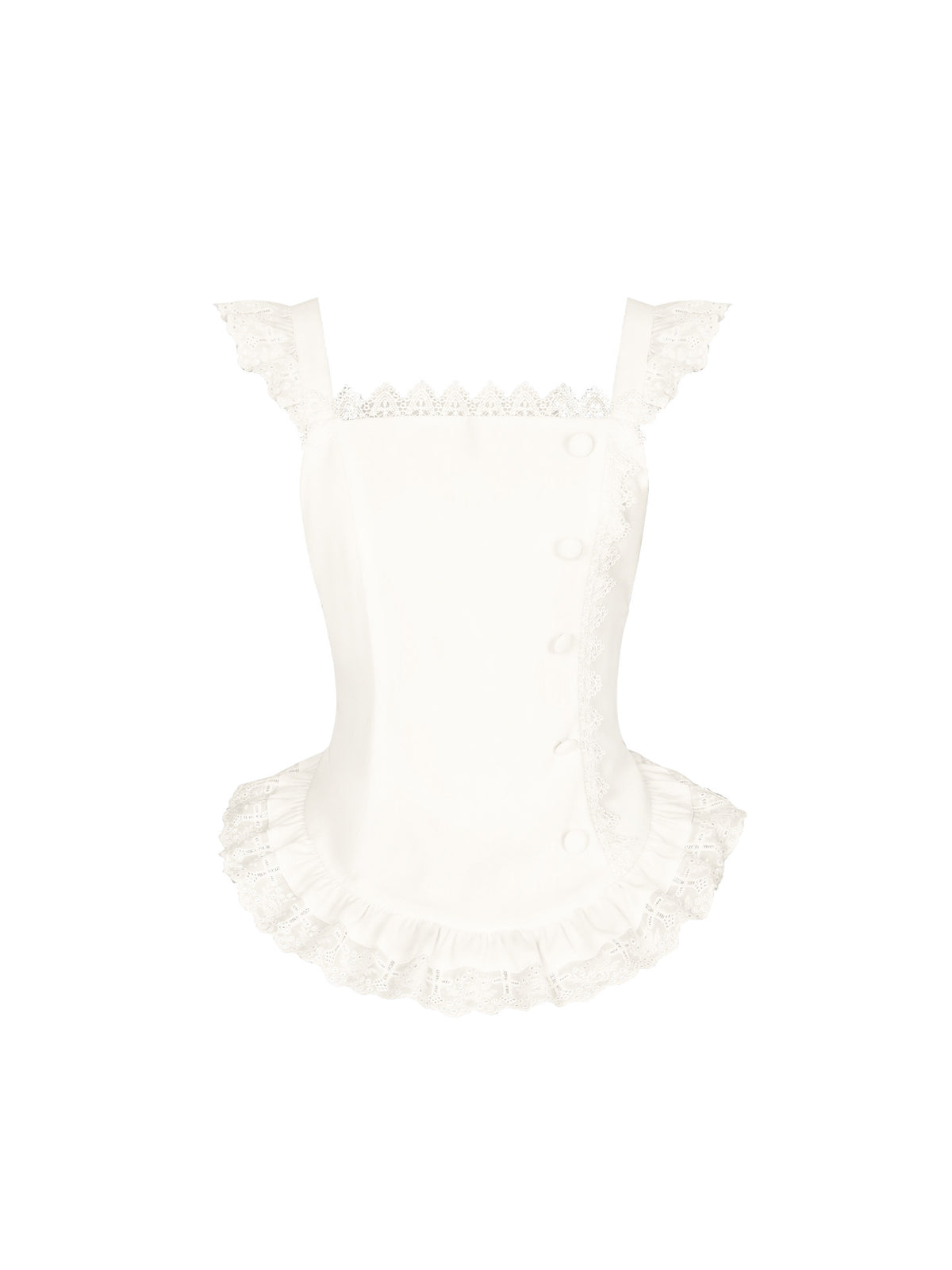 Gothic Cross Embroidered Pinafore Apron WIT0303