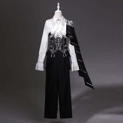 Gothic Prince Ruffled Shirt And Pants Set YOU0322