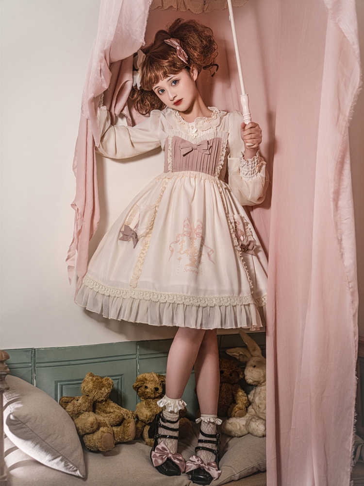 Goodnight Bear Lolita Suspender Dress YOU0118