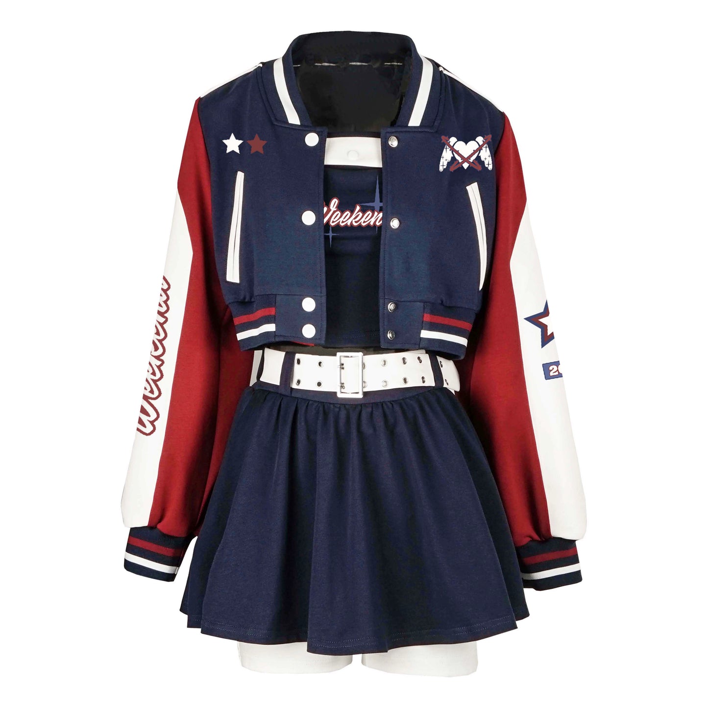 American Stadium Style jacket and Skirt PIN0017