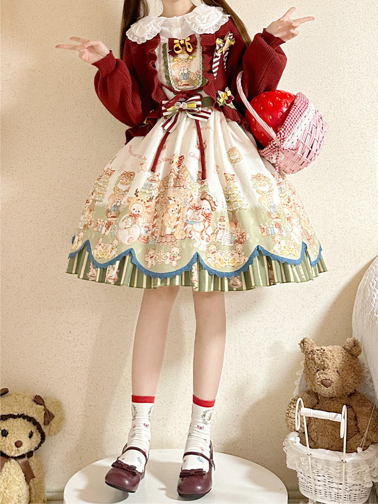 Cute Pastoral Lolita Skirt & Jacket CHE0023