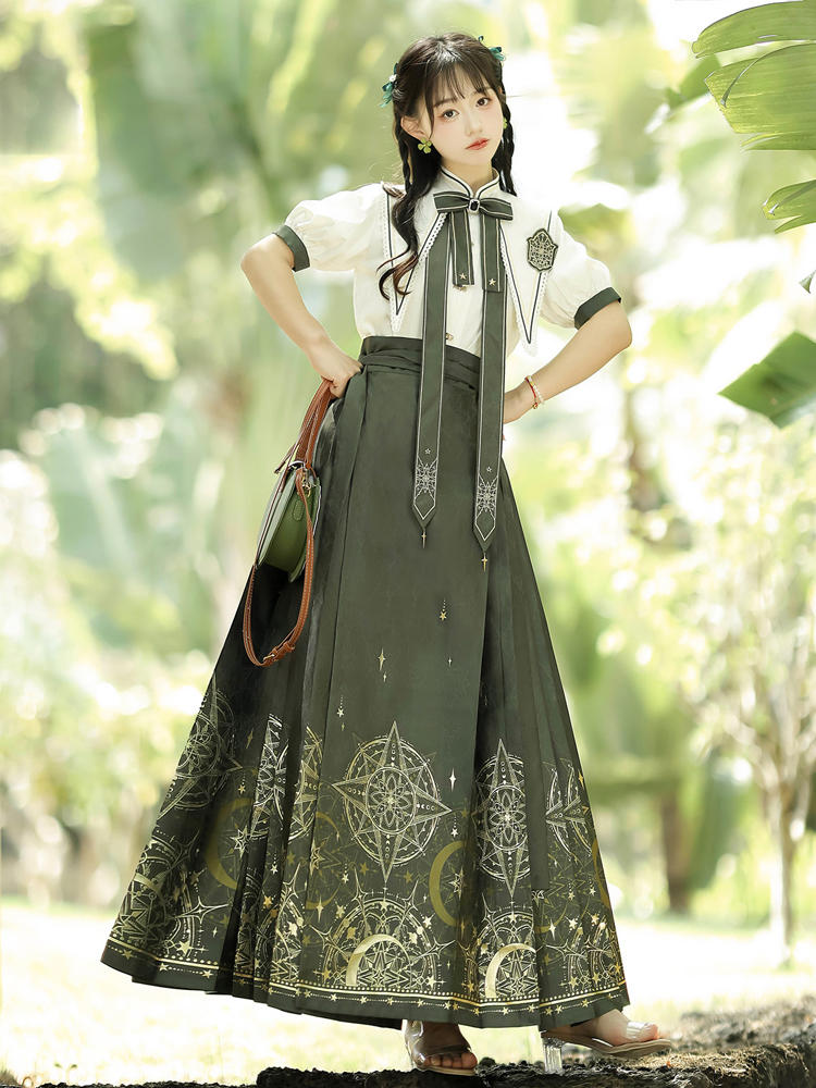 Elegant China Style Green Dress YOU0056