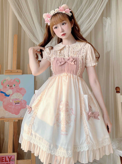 Goodnight Bear Lolita Suspender Dress YOU0112