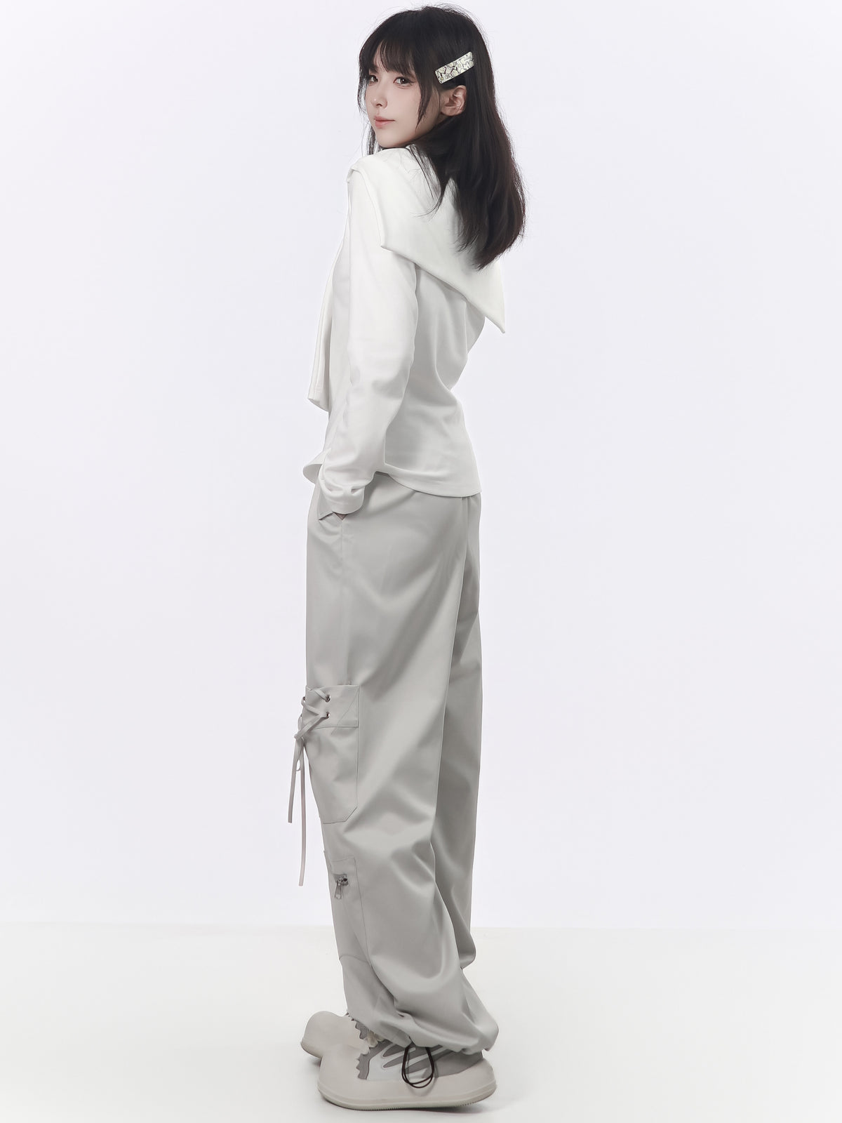 Multi Pocket Wide Leg Cargo Pants PIN0062