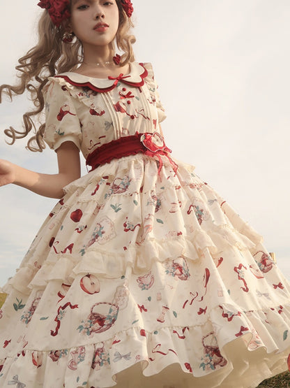 Pastoral Lolita Dress With Collar URT0003