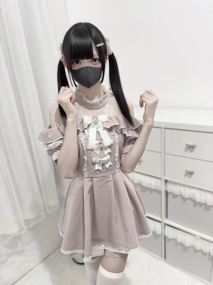 【予約商品】Ground Mine Girl Style 3-Ribbon Dress NEK0001