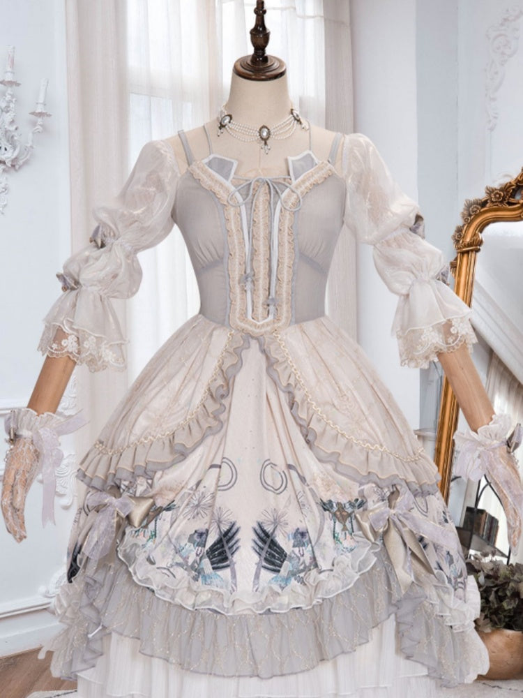 Retro Palace Style Wedding Lolita Dress CHE0004