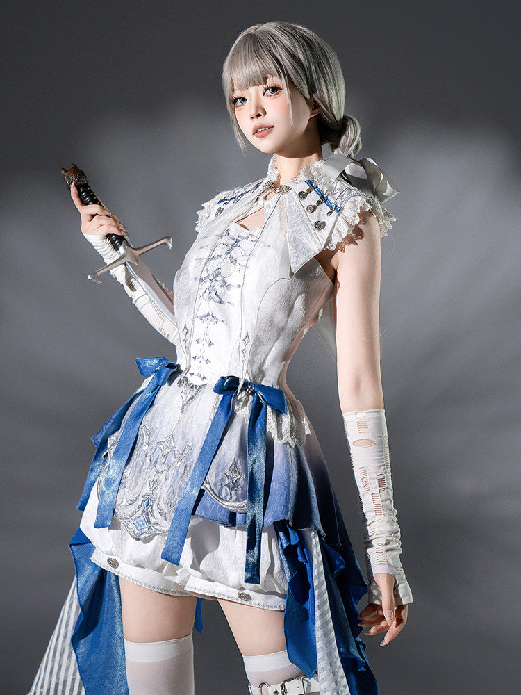 Gothic Lolita Lace Dress With Shawl Set YOU0289