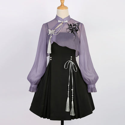 China Style Sweet Purple Two-Piece Set YOU0060