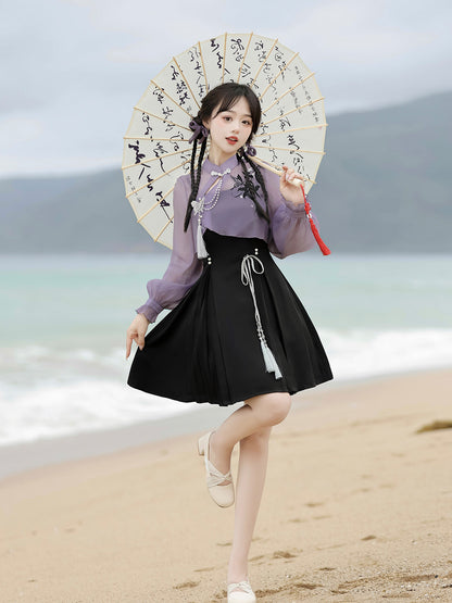 China Style Sweet Purple Two-Piece Set YOU0060