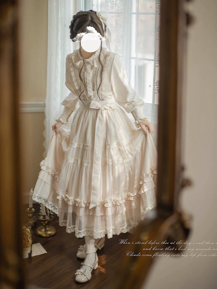 Sweet White Lolita Dress HUT0035