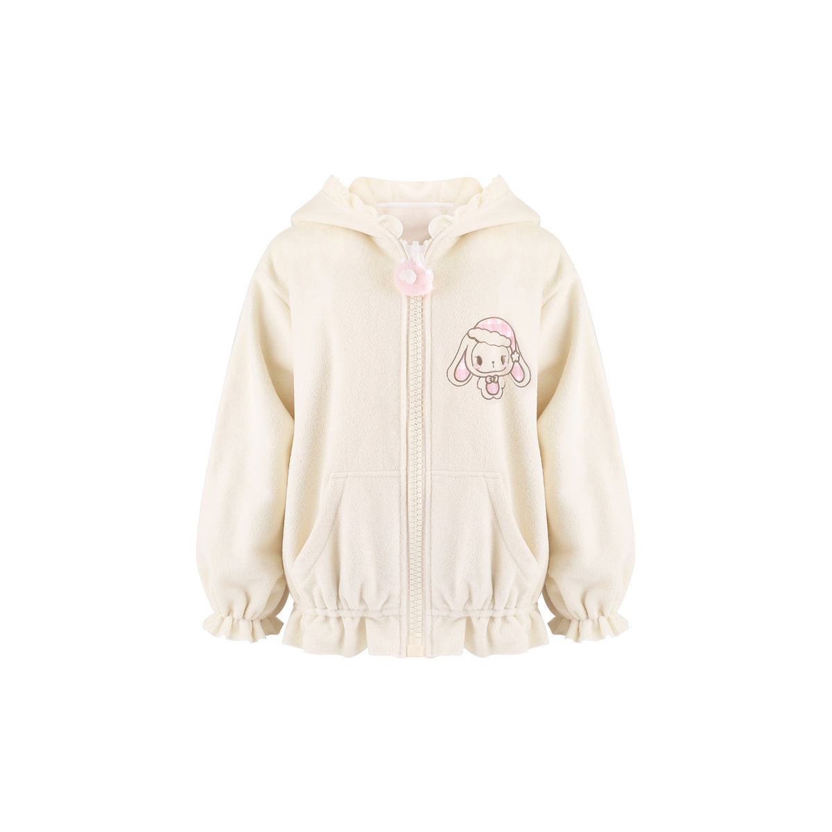 Bunny Ear Hood Jacket Pink Gingham Skirt SER0160