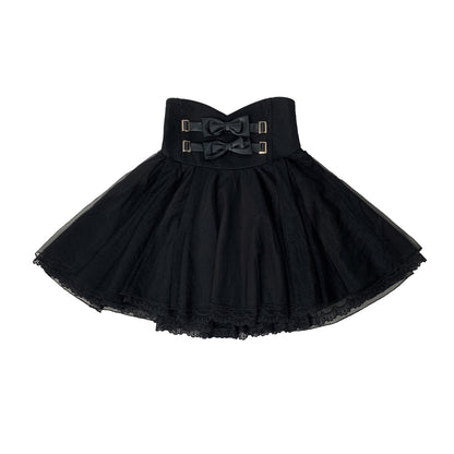 Off-Shoulder Heart Button Gothic Dress HUT0169
