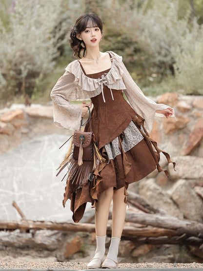 Rustic Desert Traveler Layered Dress Set YOU0273