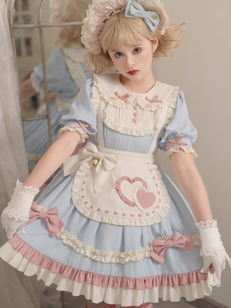 Sweet Ribbon Light Blue Lolita Dress YOU0069