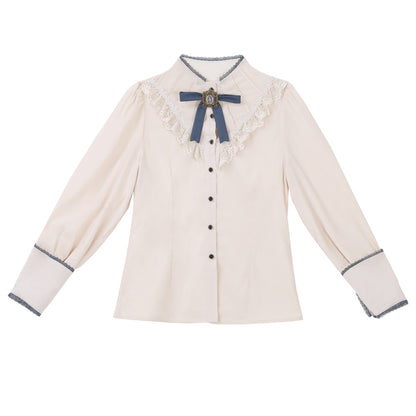 Vintage Elegant Classic Lolita Blouse Skirt Set YOU0243