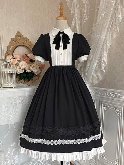 Detachable Apron Maid Dress YOU0132