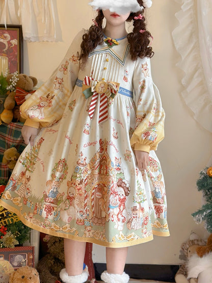 Christmas style Star Collar Lolita Dress CHE0031