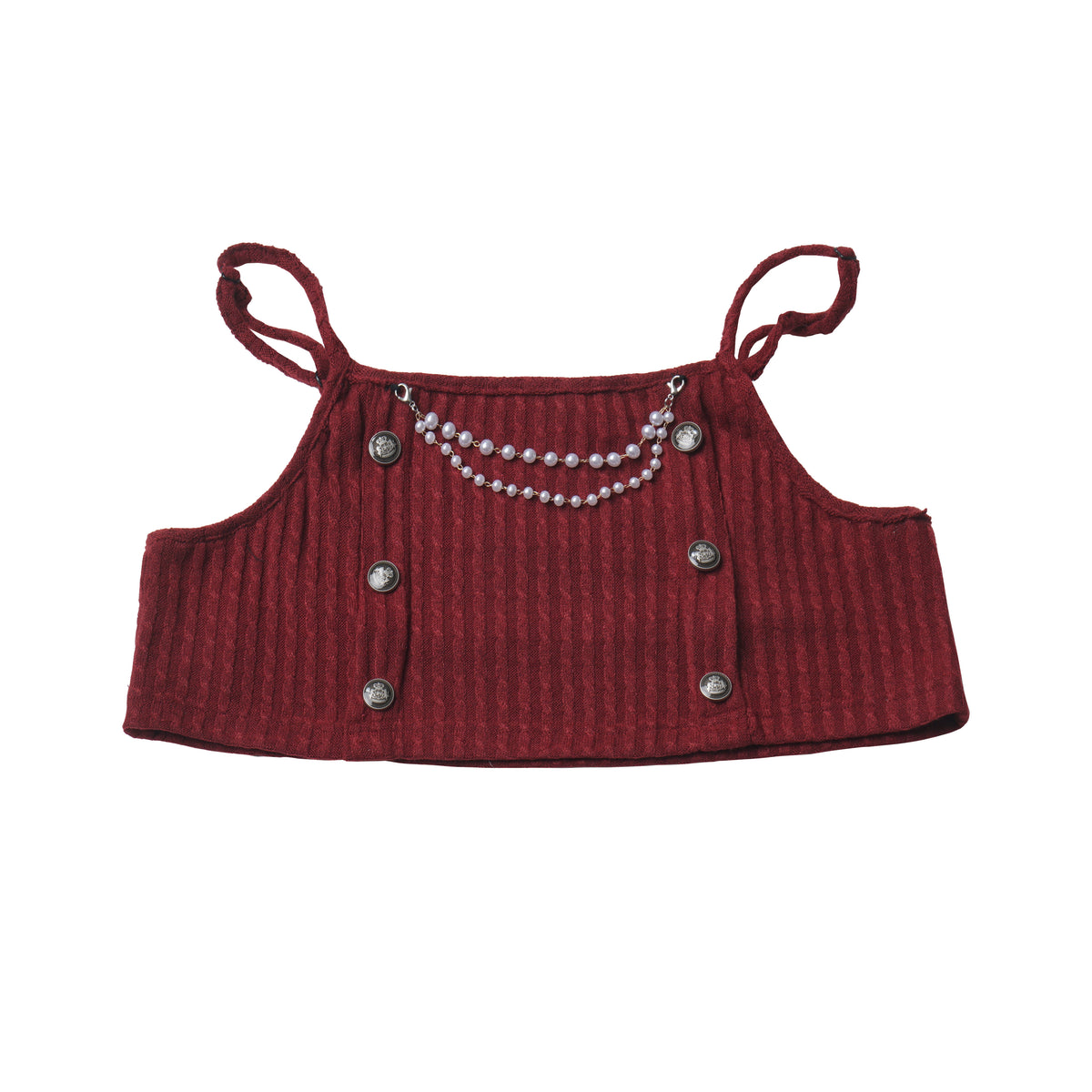 Sailor Collar Striped Shirt And Bloomer Skirt PIN0043
