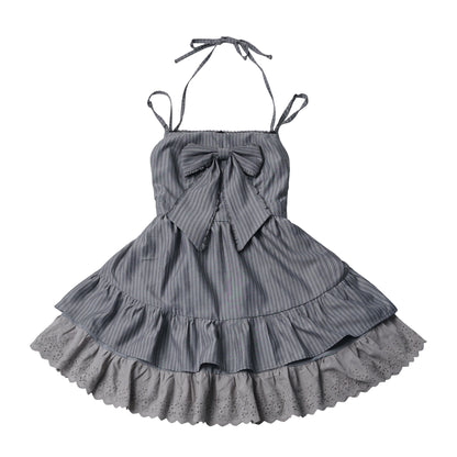 Ribbon Tie Blouse Jacket And Slip Dress PIN0051