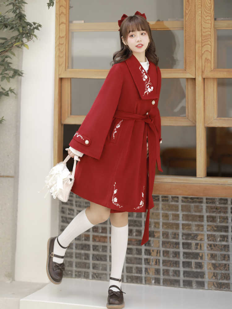 Chinese-Style Girly Cape Long Coat YOU0103