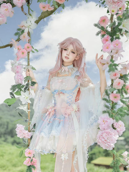 Rose Lace Ribbon Fairy Lolita Set ONE0025