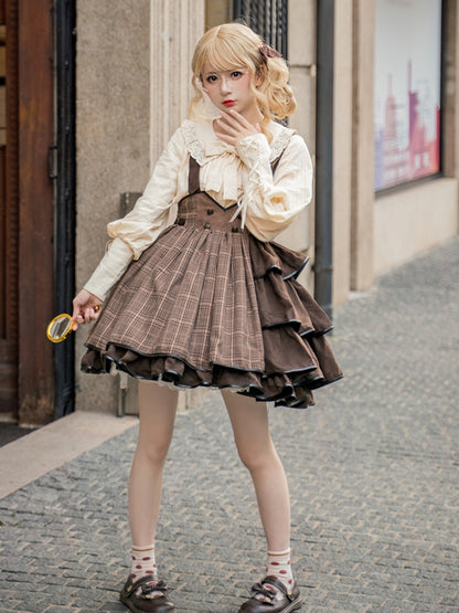 Retro Long Sleeve Lolita Shirt SWE0013