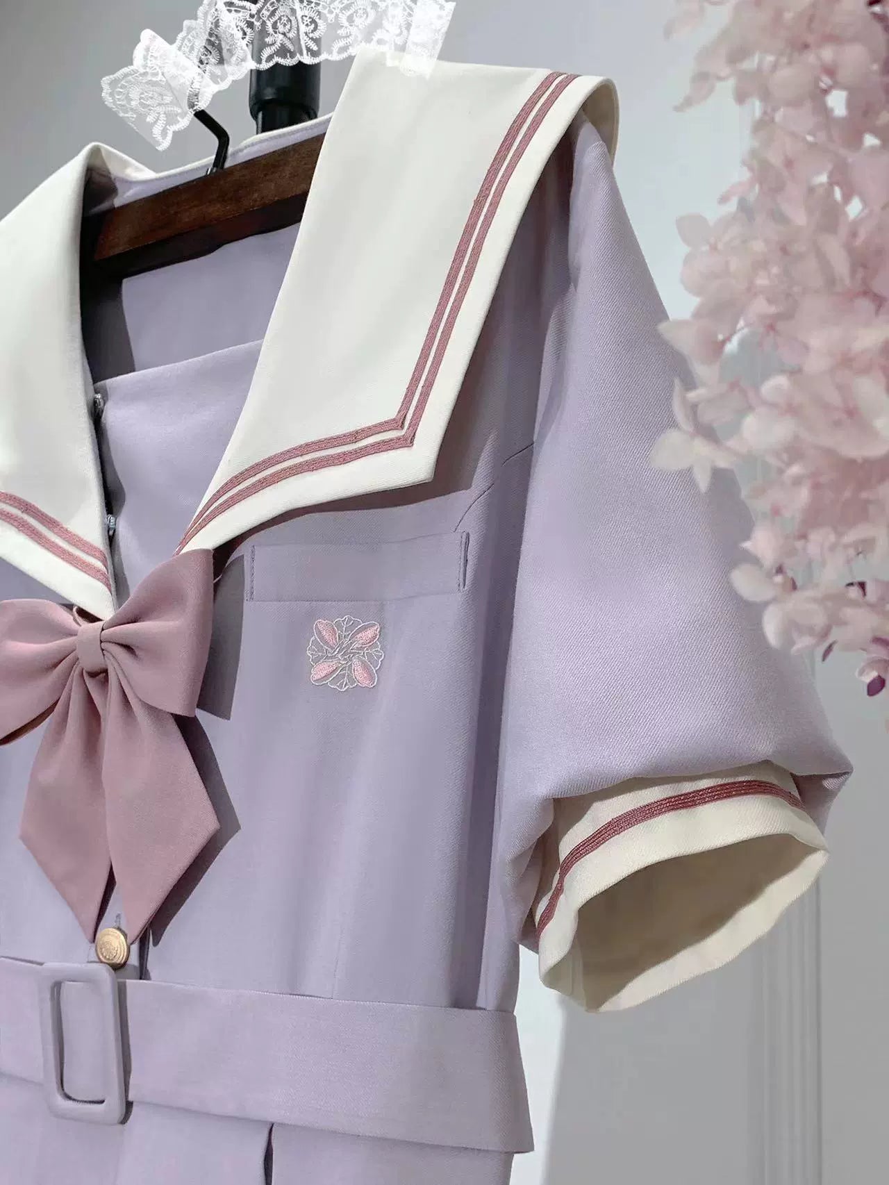 Elegant Purple Sailor Uniform Dress HUT0049