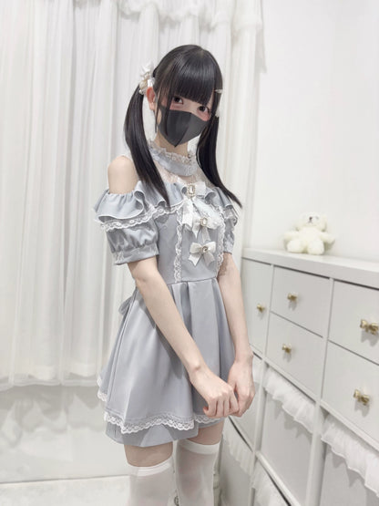 【予約商品】Ground Mine Girl Style 3-Ribbon Dress NEK0001