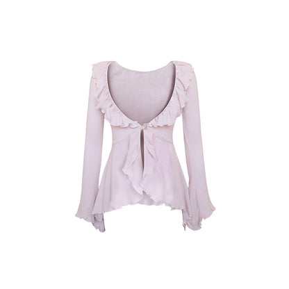Sweet Bow Knit Cardigan Cake Skirt Set SER0141