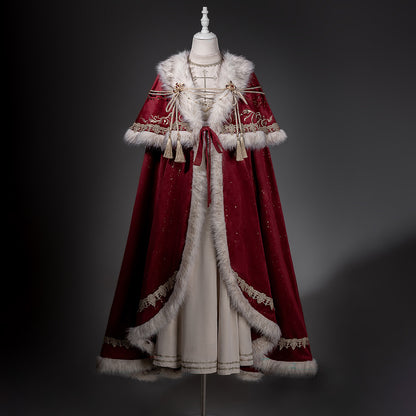 Royal Lolita Velvet Cape And Dress Set YOU0257
