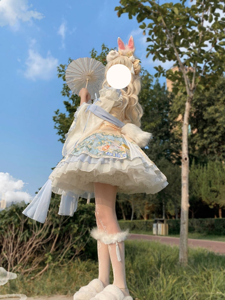 Rabbit Style Light Blue Lolita Dress CHE0002