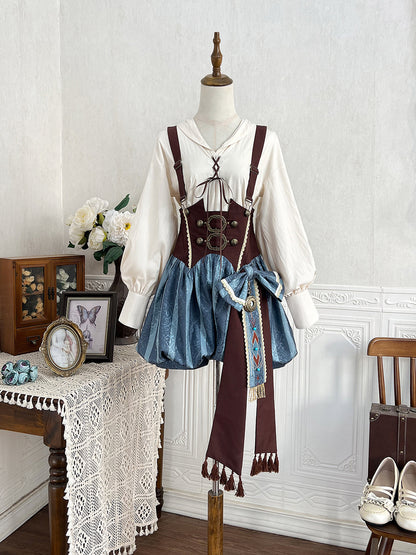 Desert Explorer Hooded Cape Overall Set YOU0275