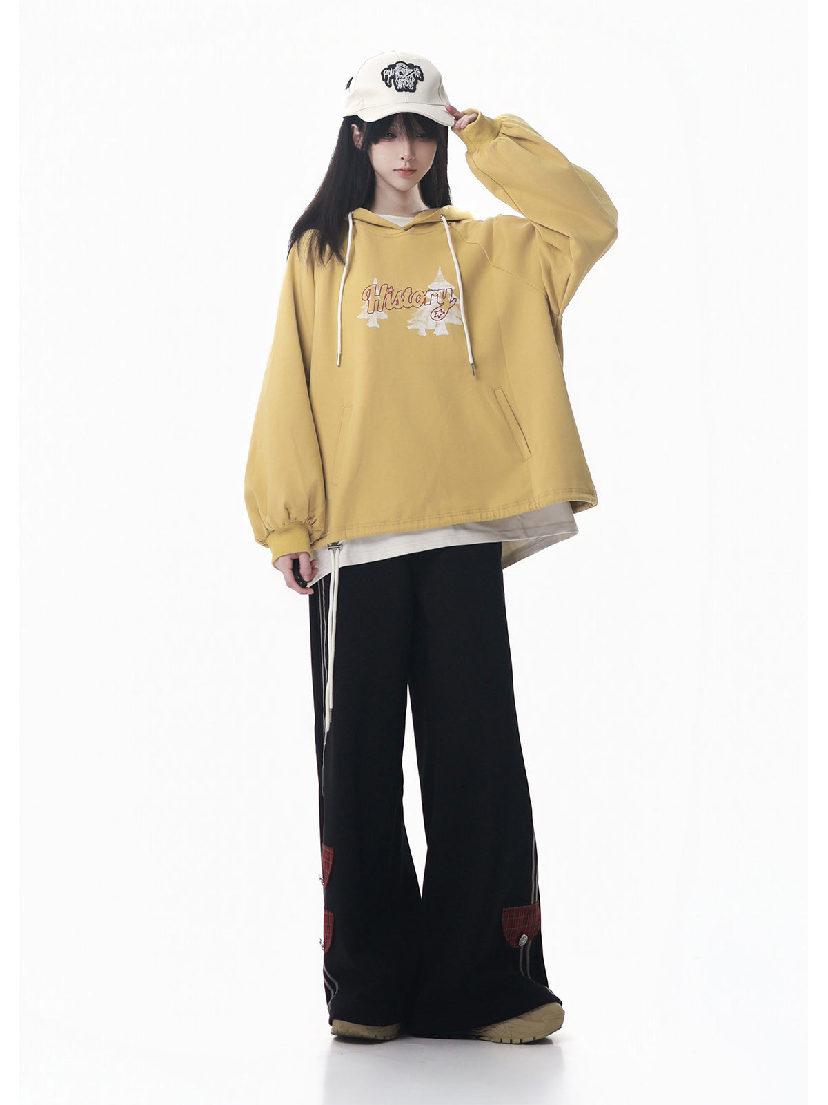 Oversized Zip Hoodie Sweatpants Set PIN0036
