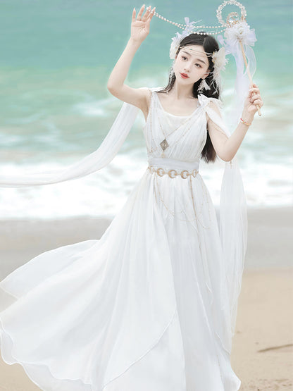 Wedding Style Elegant White Dress YOU0047