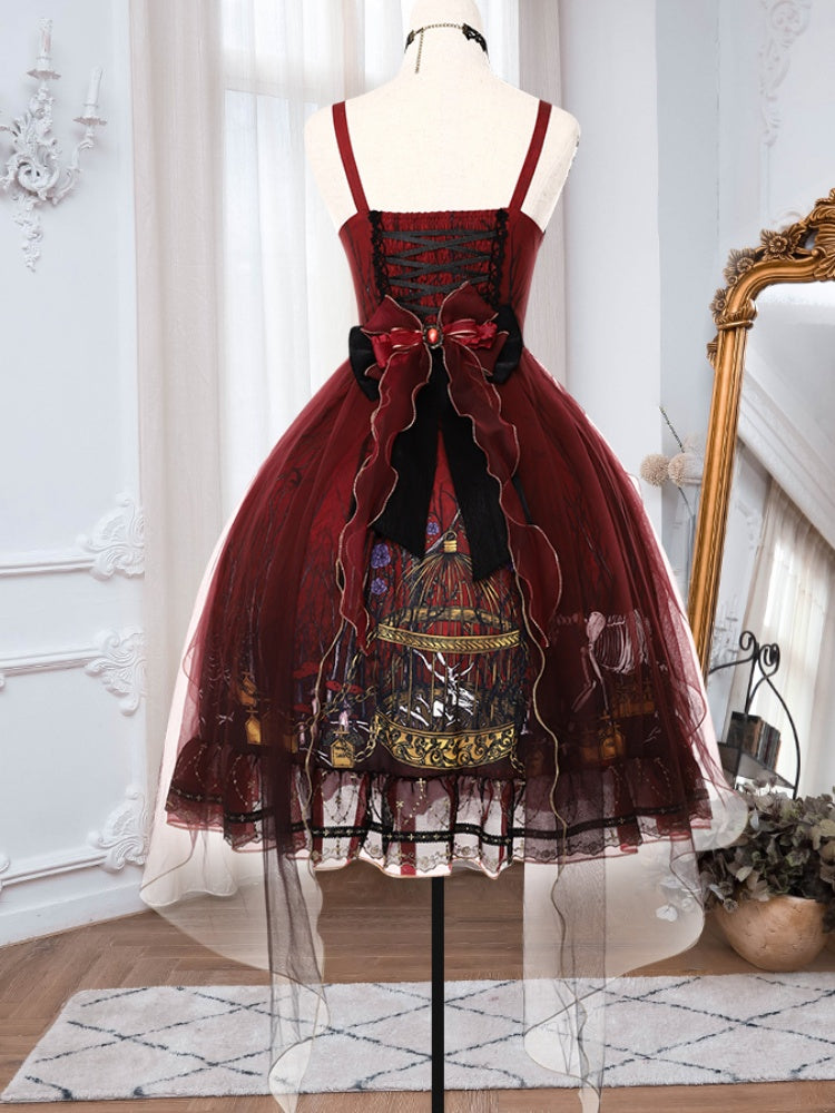 Witch Style Wine Red Dress CHE0010