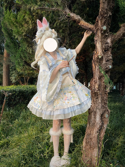 Rabbit Style Light Blue Lolita Dress CHE0002