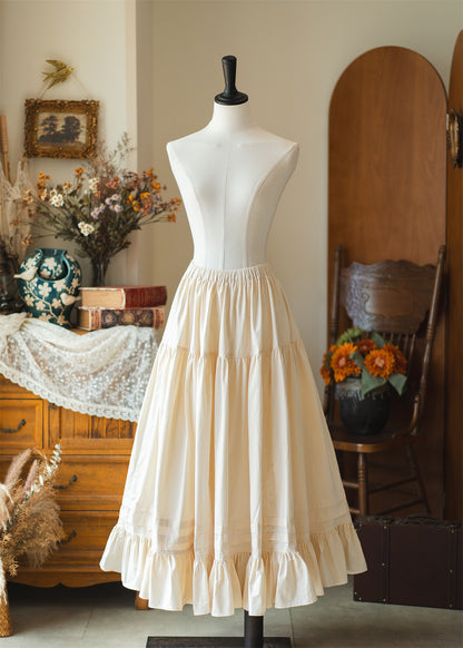 Classic Cotton Ruffle Hem Petticoat FOR0067