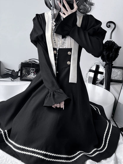 Church Style Black Lolita Dress LAL0104