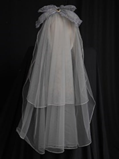 Elegant grey feather Lolita Dress  URT0001