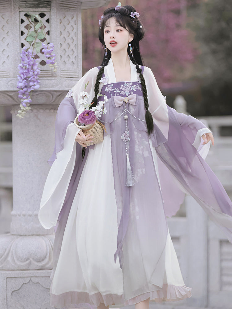 Light Purple Fairy Style China Dress YOU0058