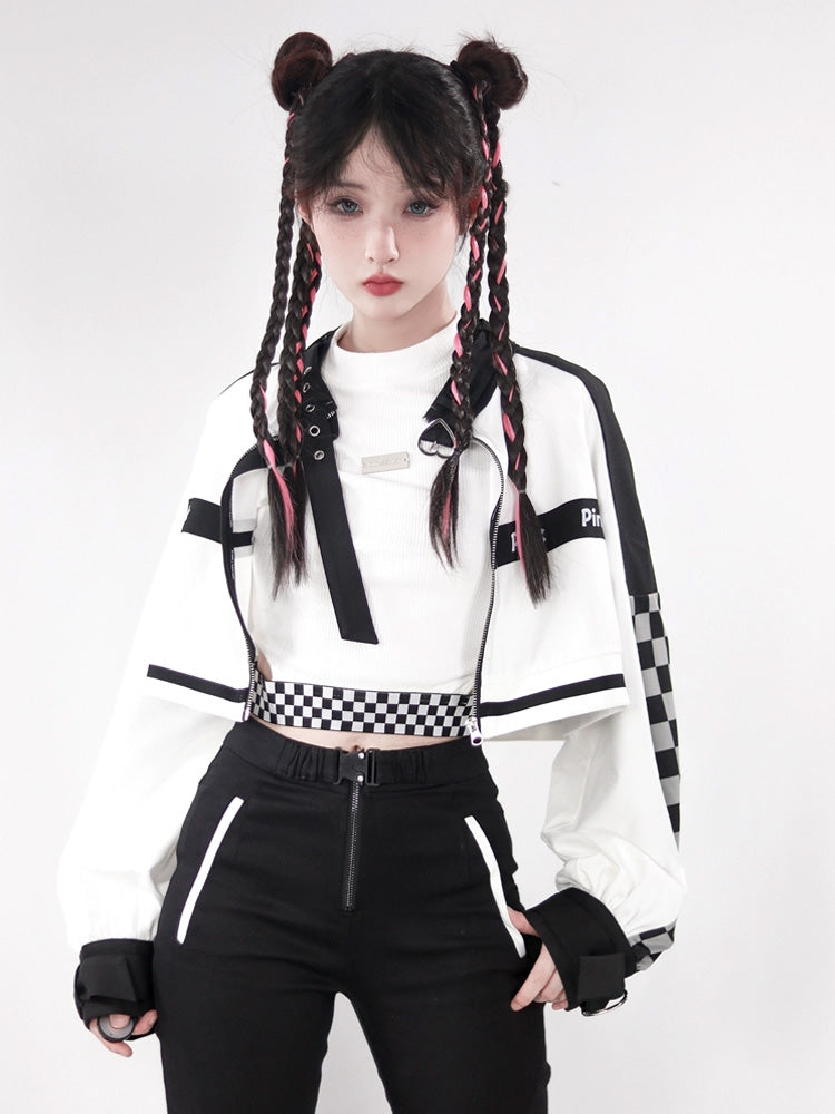 Checkerboard Style Subculture Two-piece set PIN0002