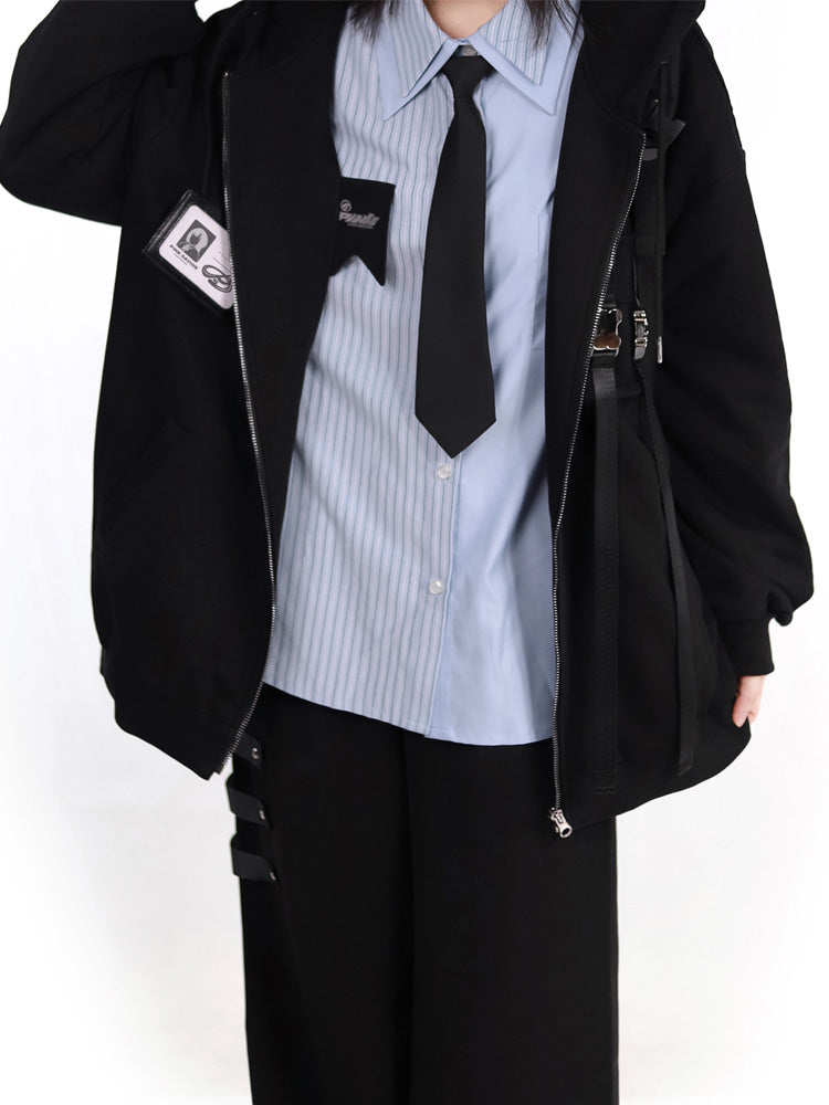 School Uniform Style Design Stitch Shirt & skirt PIN0021