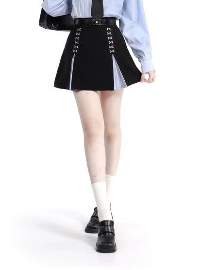 School Uniform Style Design Stitch Shirt & skirt PIN0021